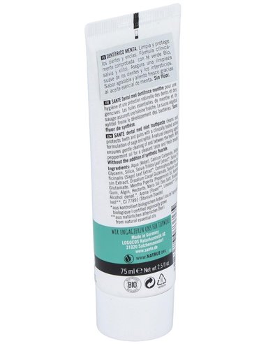 Dentifrico Menta Sin Fluor 75Ml. de Sante Naturkosmetik
