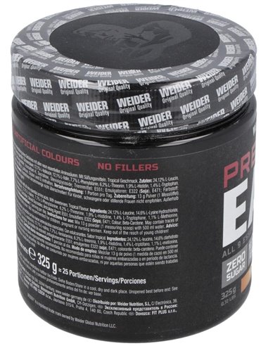 Weider Premium Eaa Zero Tropical 325Gr. de Weider