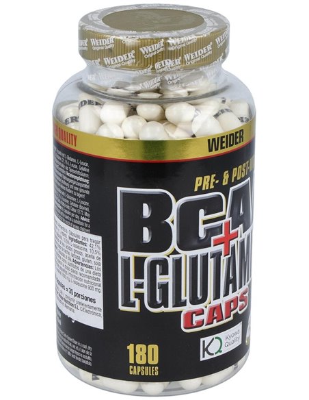 Weider Bcaa + L-Glutamina 180Cap. de Weider
