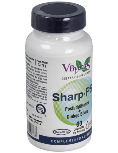 Sharp Ps - Ginkgo (Fosfatidilserina) 60Cap. de Vbyotics