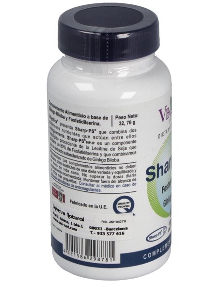 Sharp Ps - Ginkgo (Fosfatidilserina) 60Cap. de Vbyotics