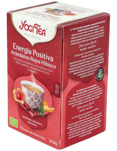Yogi Tea Energía Positiva Arándanos Hibisco 17 X 1,8 G de Yogi Tea