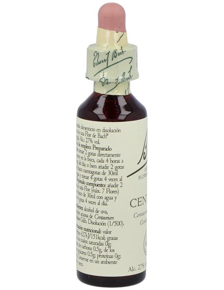 Flores Bach Centaury Centaura Menor 20Ml. de Flores Bach Original