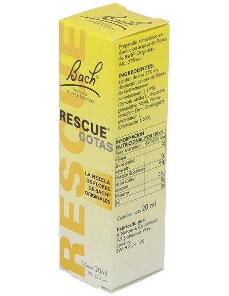 Rescue Remedy Gotas 20Ml. Flores Bach de Flores Bach Original