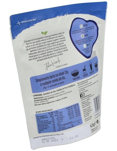Semillas de Lino Molido, Bio 425 g de Linwoods
