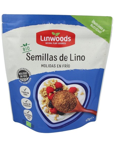 Semillas de Lino Molido, Bio 425 g de Linwoods