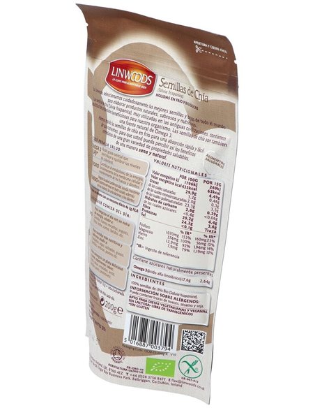 Semillas De Chia  Molidas 200Gr. Bio de Linwoods