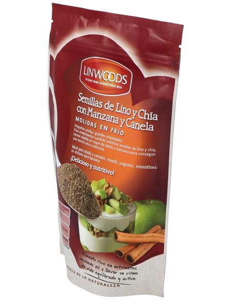 Semillas de Lino y Chía con Manzana y Canela Molidas  de Linwoods