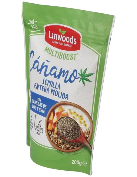 Semillas De Cañamo Molidas Lino Y Chia 200Gr. Bio de Linwoods