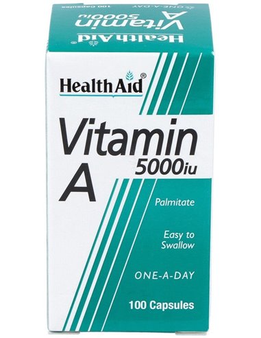 Vit A 5000Ui Con Vit D 400Ui 100Cap. Health Aid de Health Aid
