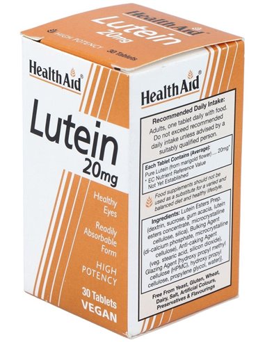 Luteina 20Mg. 30Comp. Health Aid de Health Aid