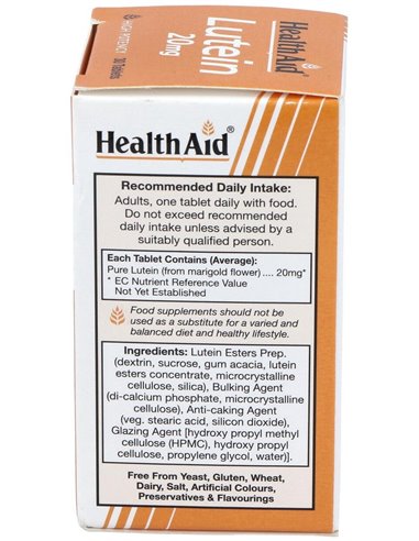 Luteína 20 Mg 30 Comp de Health Aid
