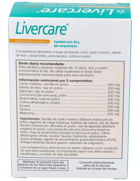 Livercare 60Comp. Health Aid de Health Aid
