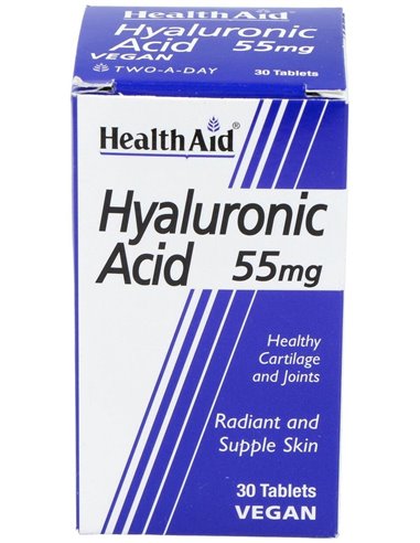 Ácido Hialurónico 55 Mg 30 Comp de Health Aid