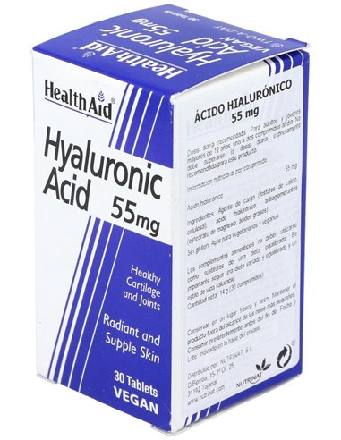 Ácido Hialurónico 55 Mg 30 Comp de Health Aid