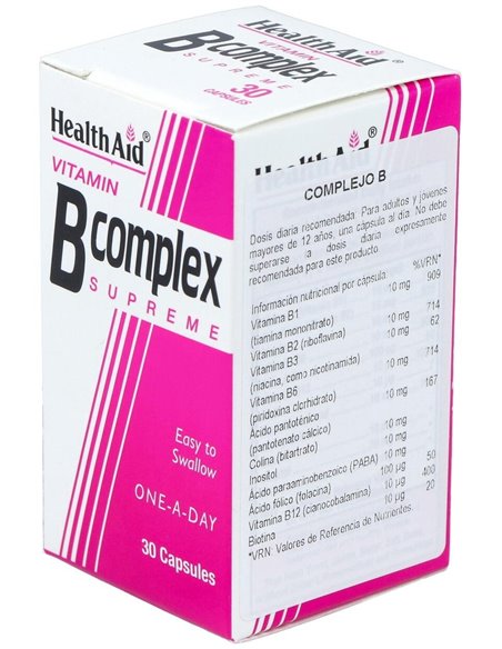 Vit B Complex 30Cap. Health Aid de Health Aid
