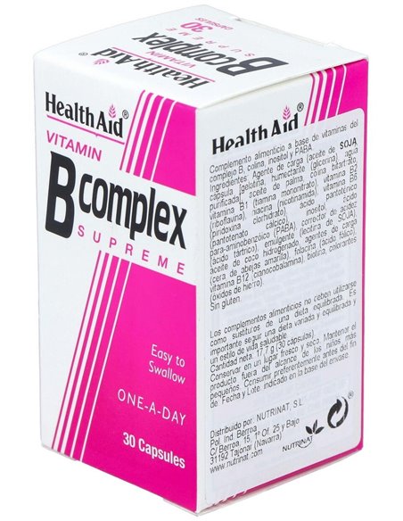 Complejo B 30 Cáps de Health Aid
