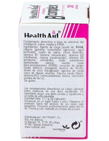 Complejo B 30 Cáps de Health Aid