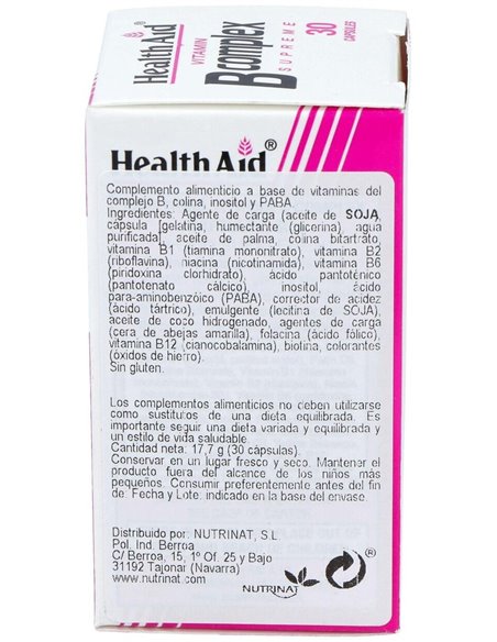 Complejo B 30 Cáps de Health Aid