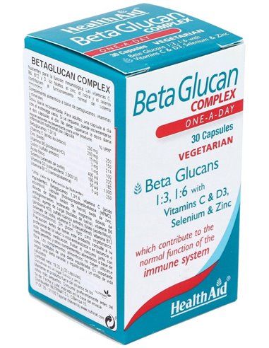 Beta Glucan Complex 30Vcap. de Health Aid
