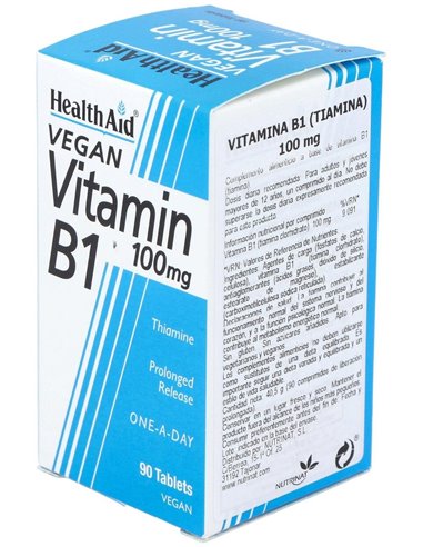 Vitamina B1 (Tiamina) 100 Mg 90 Comp de Health Aid