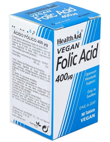 Ácido Fólico 400 ?g 90 Comp de Health Aid