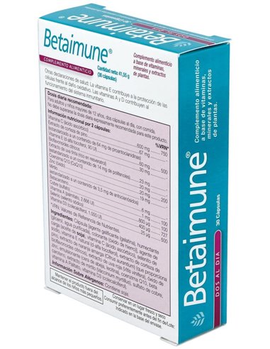 Betainmune Antioxidant Fr 30Cap. Health Aid de Health Aid