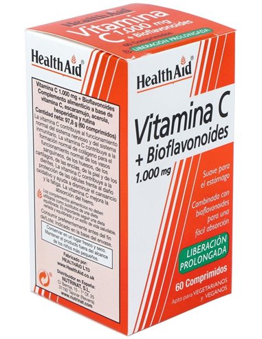 Vit C + Bioflavonoides 60Comp. Health Aid de Health Aid