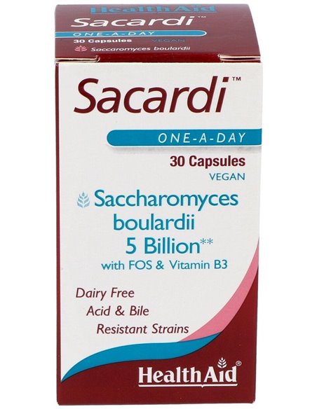 Sacardi 30 Vcáps de Health Aid
