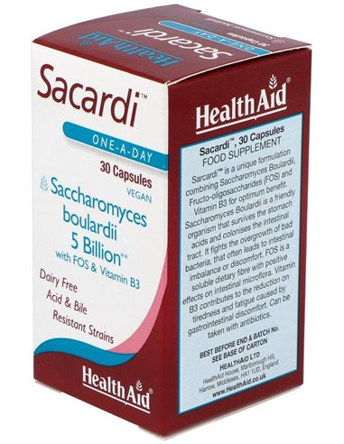 Sacardi 30 Vcáps de Health Aid