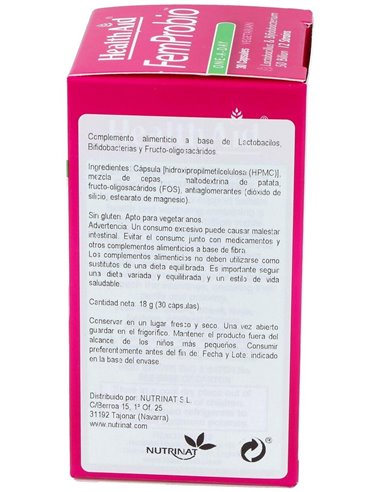 Femprobio 30 Vcáps de Health Aid