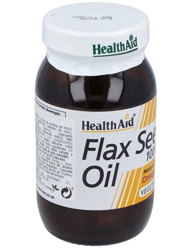Aceite De Linaza Flaxseed Oil 60Cap. Health Aid de Health Aid