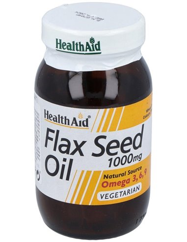 Aceite De Linaza Flaxseed Oil 60Cap. Health Aid de Health Aid