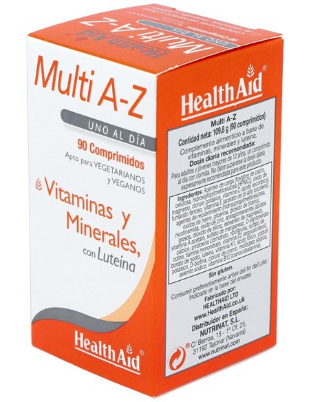 Multivit & Minerals A To Z 90Comp. Health Aid de Health Aid