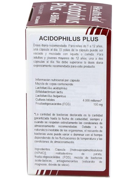 Acidophilus Plus 4 Billion 60Cap. Health Aid de Health Aid