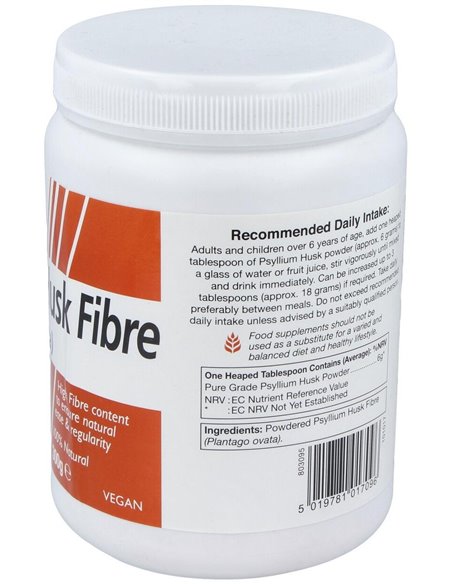 Fibra De Cáscara De Psyllium  300 g de Health Aid