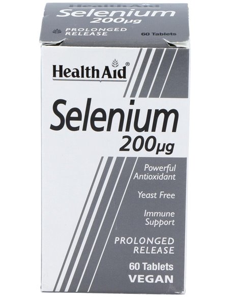 Selenium 200Mcg. 60Comp. Health Aid de Health Aid