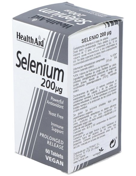 Selenio 200 ?g 60 Comp de Health Aid