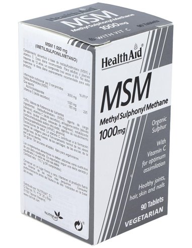 Msm Metilsulfonilmetano 1000Mg. 90Comp. de Health Aid