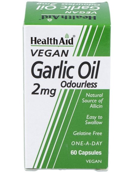 Aceite De Ajo (Allium Sativum) 2 Mg 60 Vcáps de Health Aid