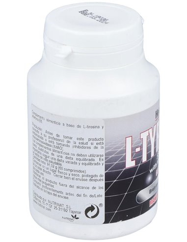 L-Tirosina 550 Mg 60 Comp de Health Aid
