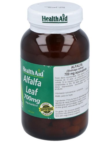 Alfalfa (Medicago Sativa) 700 Mg 120 Comp de Health Aid