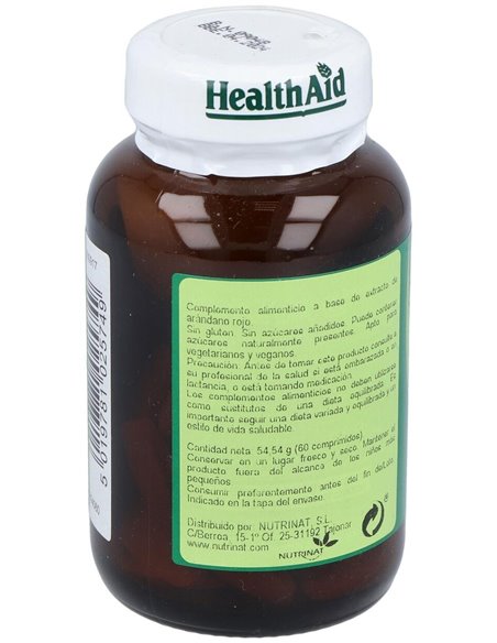 Arandano Rojo Baya Ext.Estand. 60Comp. Health Aid de Health Aid