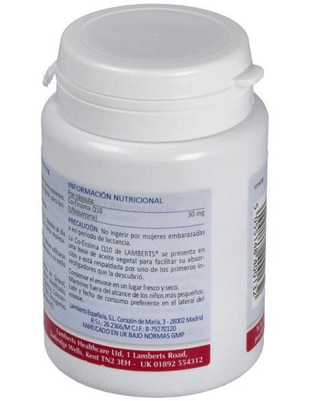 Coenzima Q10 30 mg 60 Caps. de Lamberts