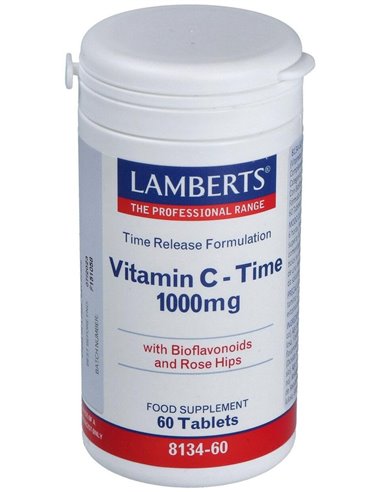 Vitamina C 1000 mg + Bioflavonoides Time Release 60 Tabs. de Lamberts