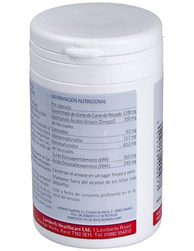 Aceite de Pescado Puro 1100 mg de Lamberts
