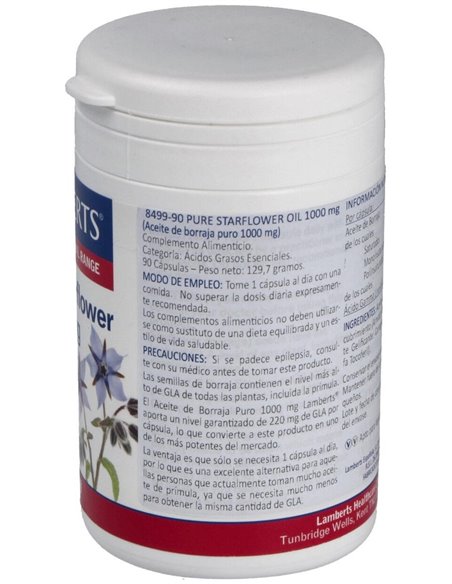 Aceite de Borraja 1000 mg 90 Caps. de Lamberts