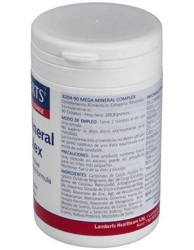 Mega Mineral Complex 90 Tabs. de Lamberts