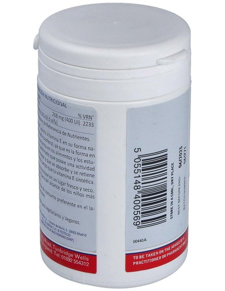 Vitamina E Natural 400 UI de Lamberts