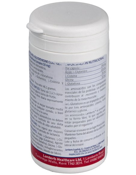 L-Glutationa Complex 60 Caps. de Lamberts